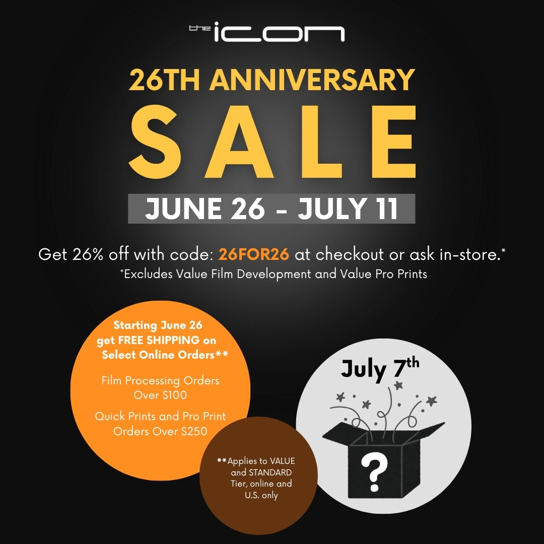 26th anniversary flyer. 26% off with code 26for26